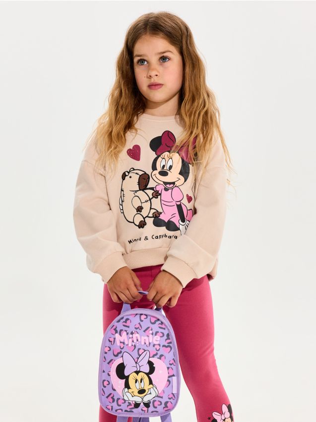 Sinsay - Ghiozdan cu inimioare Minnie Mouse - lavand