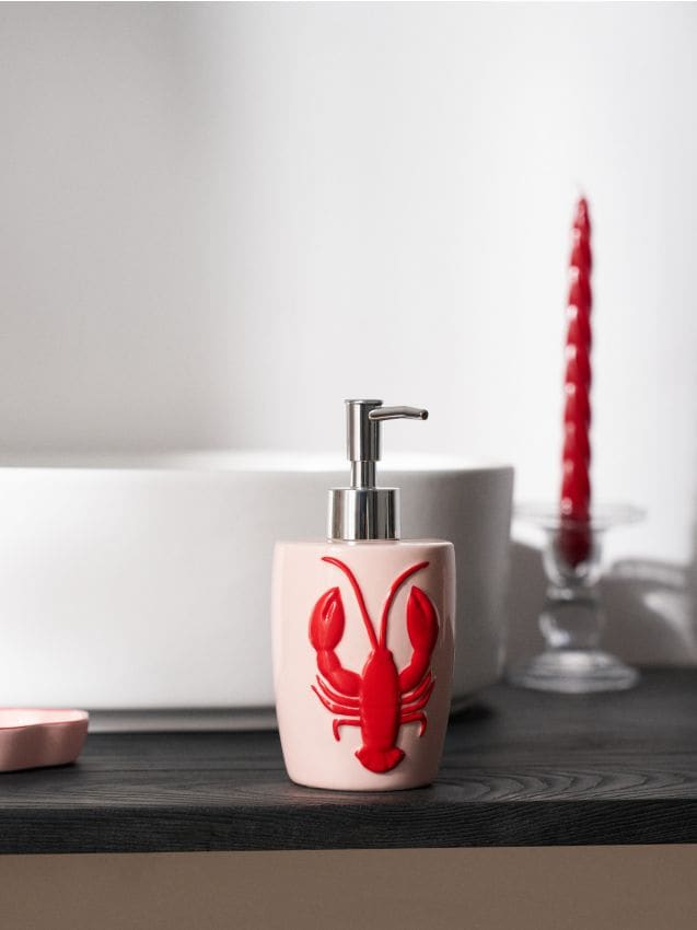 Sinsay - Dávkovač na mýdlo s motivem humra - roz