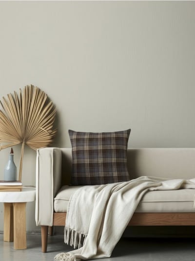 Poduszka dekoracyjna w kratę