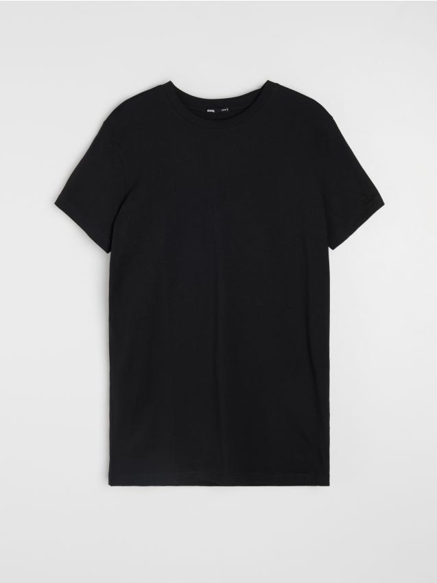 Sinsay - Tricou din bumbac basic - negru