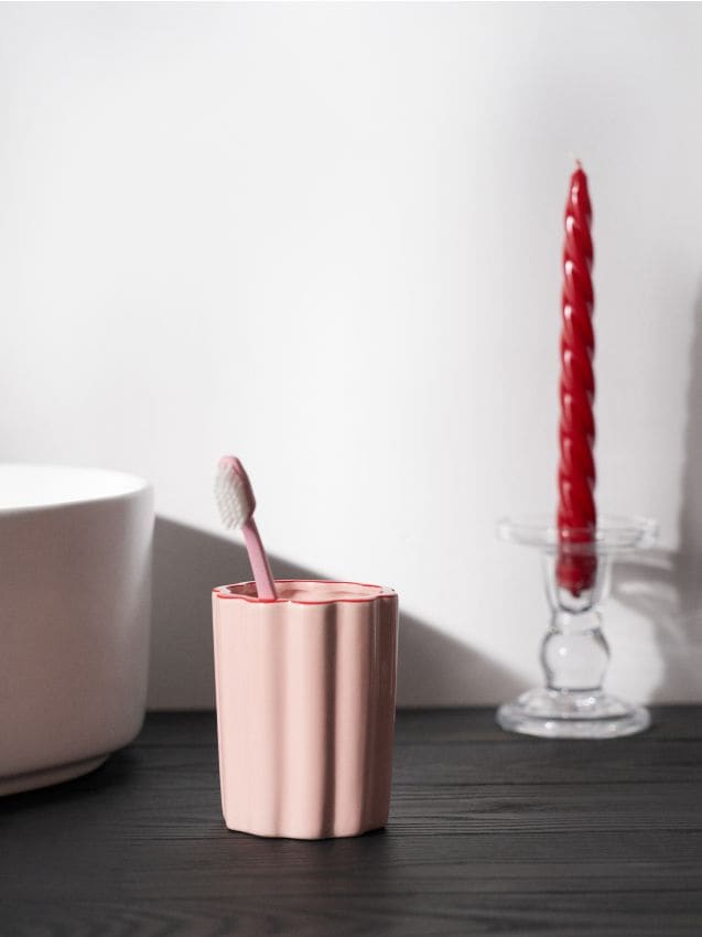 Sinsay - Pahar pentru periuțe de dinți - roz