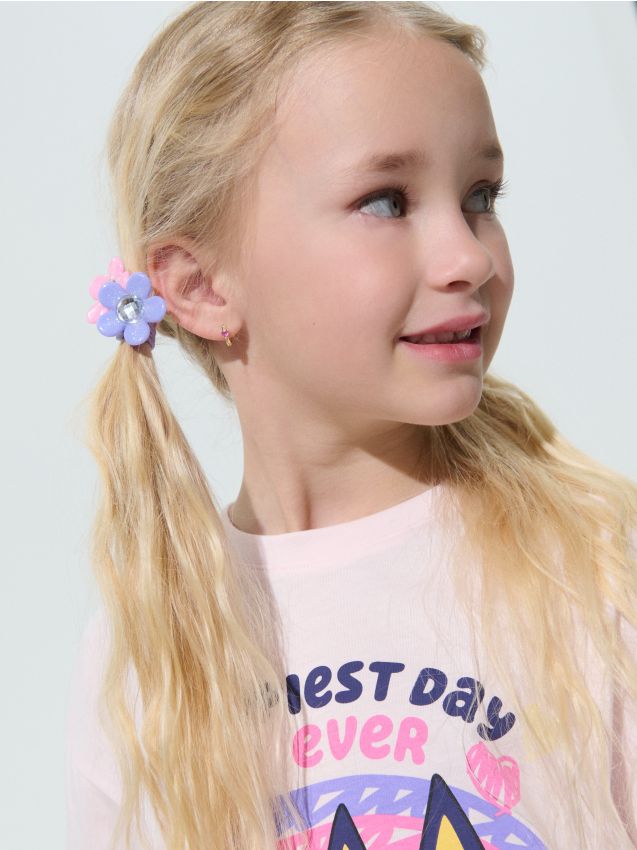 Sinsay - Elasticuri pentru păr cu flori decorative – pachet 8 bucăți - multicolor