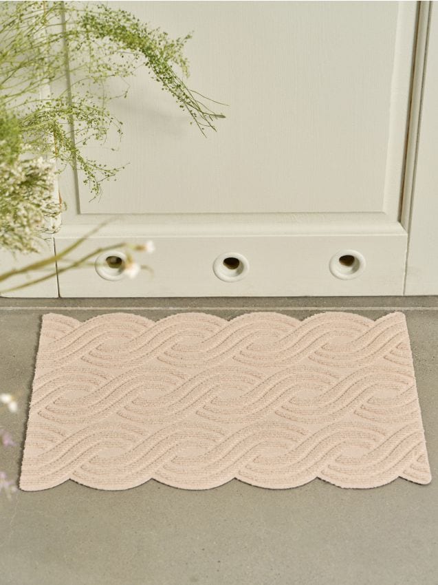 Sinsay - Preș de ușă cu model geometric - bej