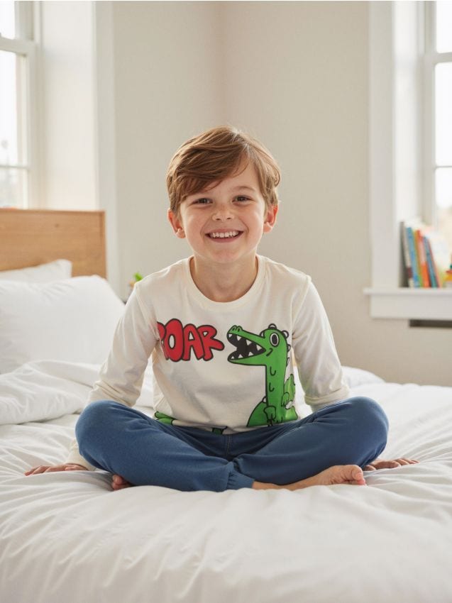 Sinsay - Dvojdielne pyžamo - krémová