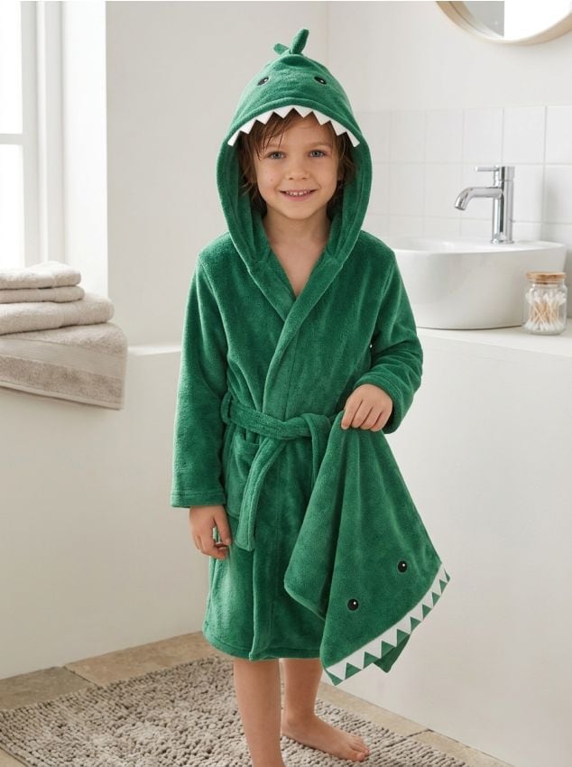 Sinsay - Set: Halat de baie și prosop - verde