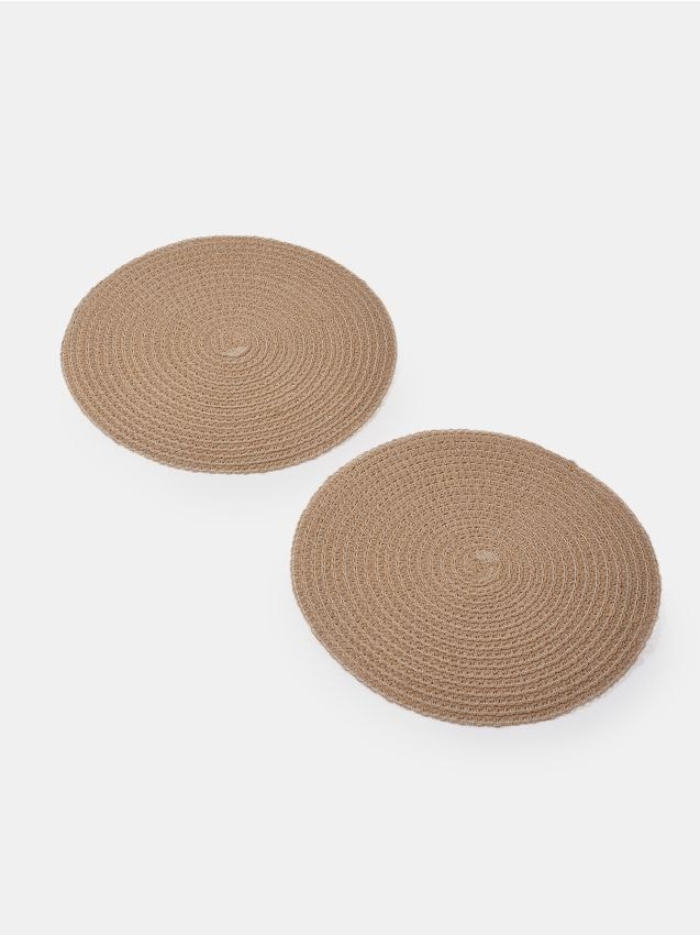 Sinsay - Podkładki na stół 2 pack - beżowy