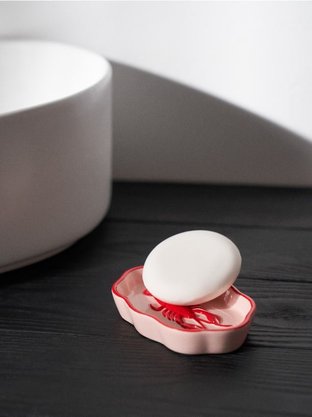 Sinsay - Suport pentru săpun cu motiv de homar - roz