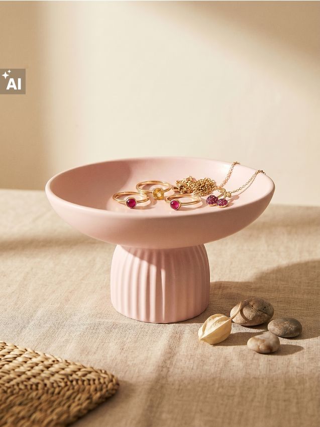 Sinsay - Tavă decorativă pe picior - roz