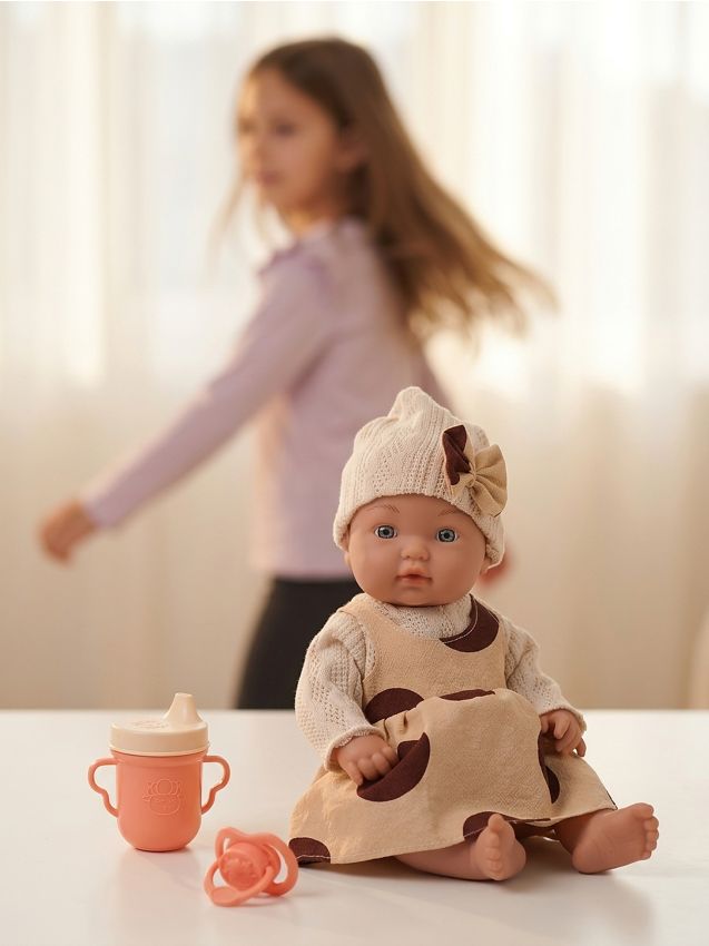Sinsay - Păpușă bebeluș cu accesorii - roz-pastel