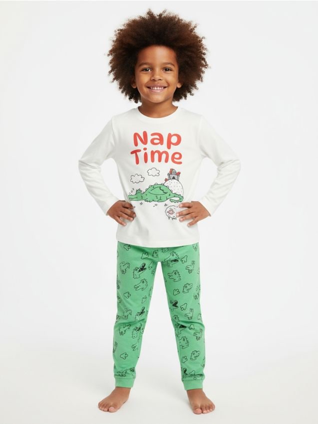 Sinsay - Dvojdielne pyžamo - krémová