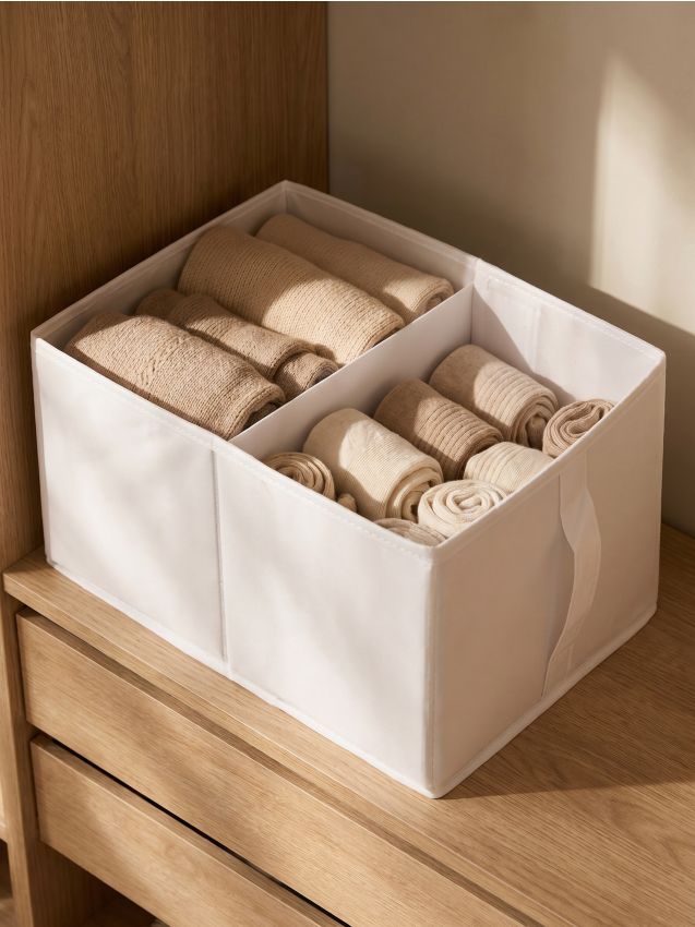 Sinsay - Organizator textil cu compartiment - alb