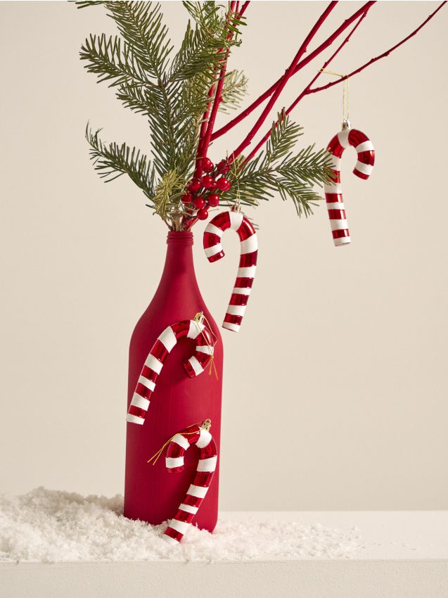 Sinsay - Balenie 6 vianočných ozdôb - červená