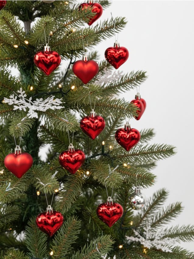 Sinsay - Balenie 16 vianočných ozdôb - červená