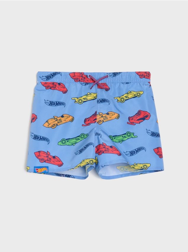 Sinsay - Pantaloni scurți de baie cu imprimeu Hot Wheels - multicolor