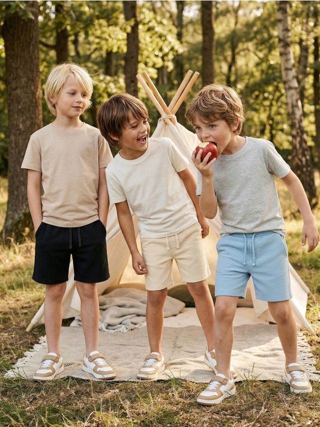 Sinsay - Șorturi din bumbac 3 pack - bej