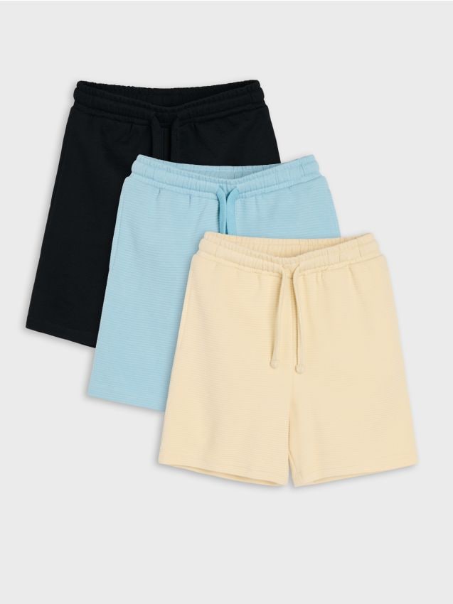 Sinsay - Șorturi din bumbac 3 pack - bej