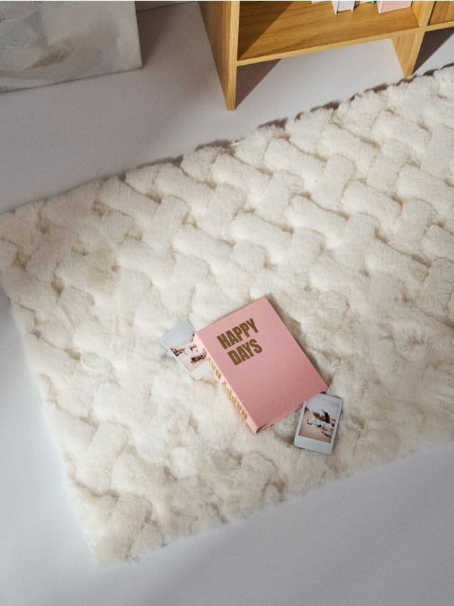 Sinsay - Covor cu model geometric - crem