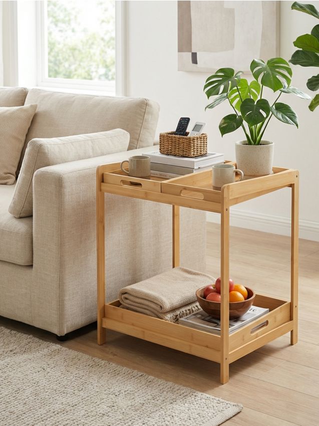 Sinsay - Raft de sine stătător cu tăvi - bej