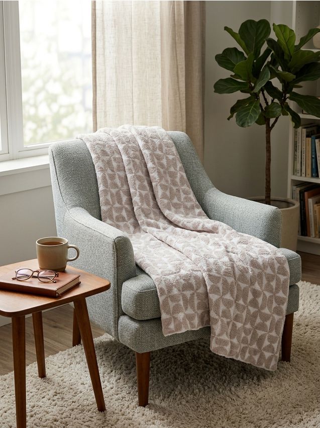 Sinsay - Pătură cu model decorativ - bej