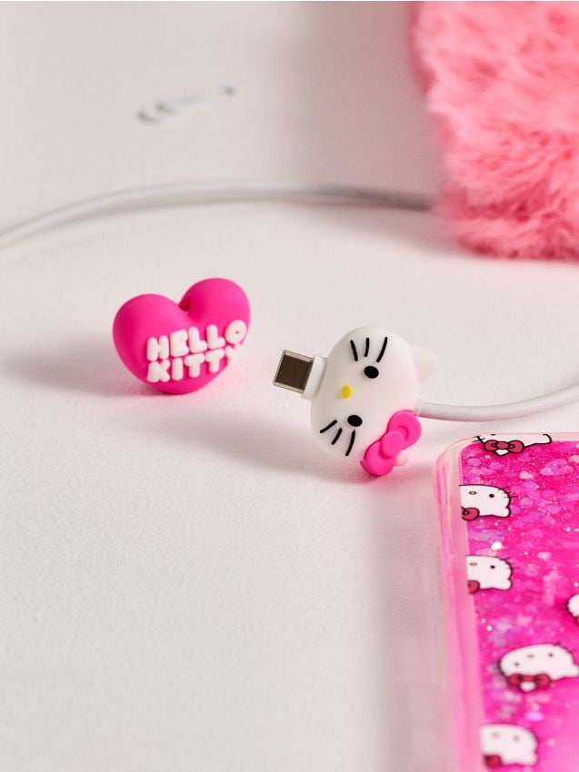 Sinsay - Husă pentru cablu Hello Kitty 2 pack - roz-aprins