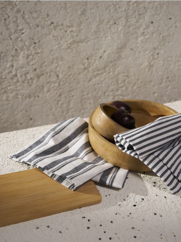 Sinsay - Súprava 2 kuchynských utierok - modrá