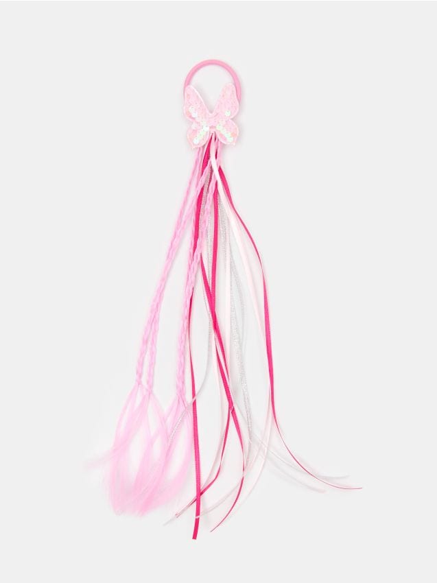 Sinsay - Elastic de păr cu panglici și împletituri - multicolor