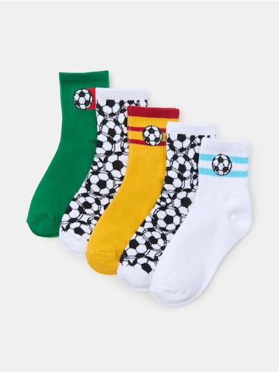 Focis mintás zokni – 5 darabos csomag