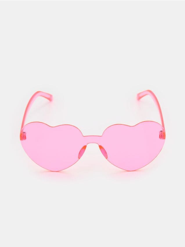 Heart-shaped sunglasses - SINSAY