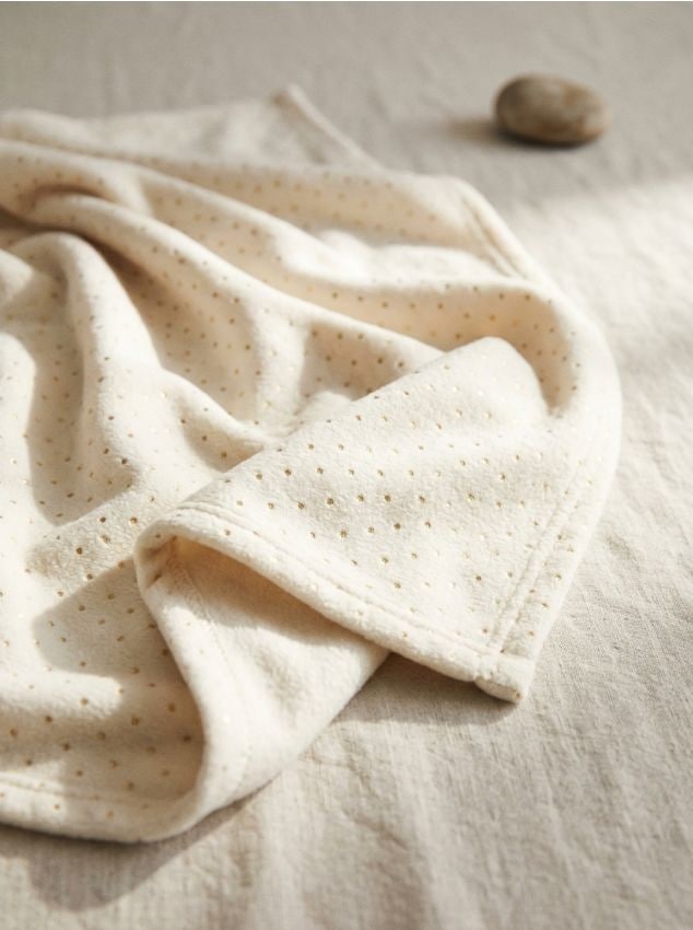 Sinsay - Pătură cu decorațiuni aurii - nude