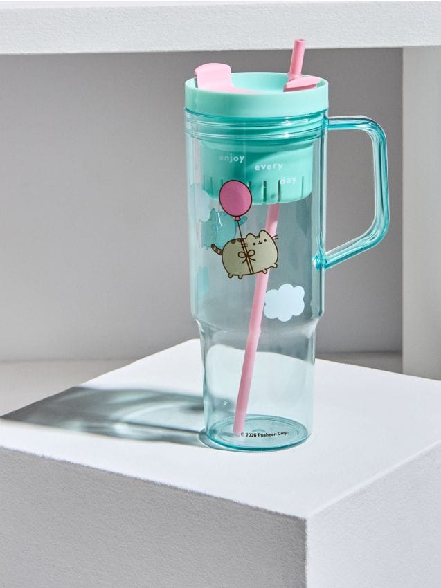 Sinsay - Cană cu capac și pai Pusheen The Cat - multicolor