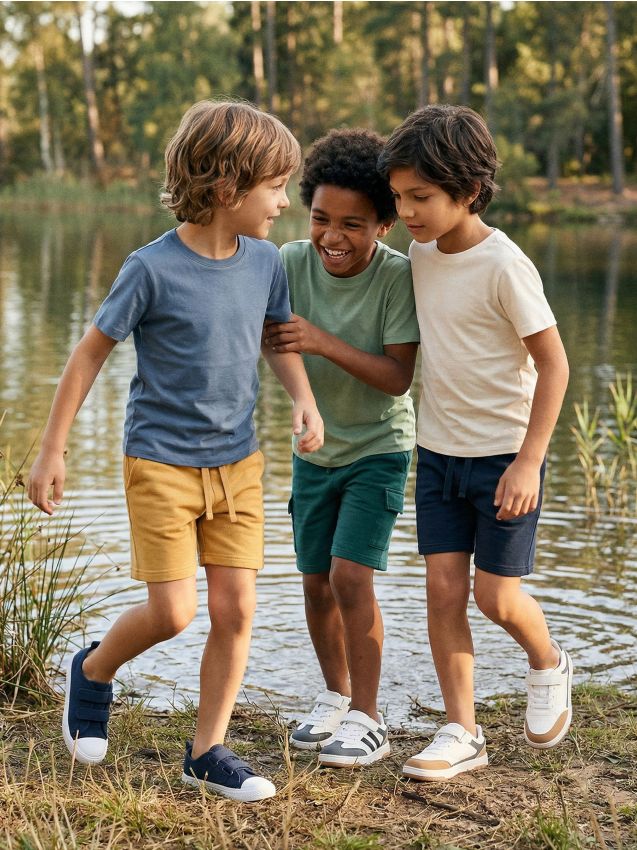 Sinsay - Pantaloni sport scurți 3 pack - bleumarin
