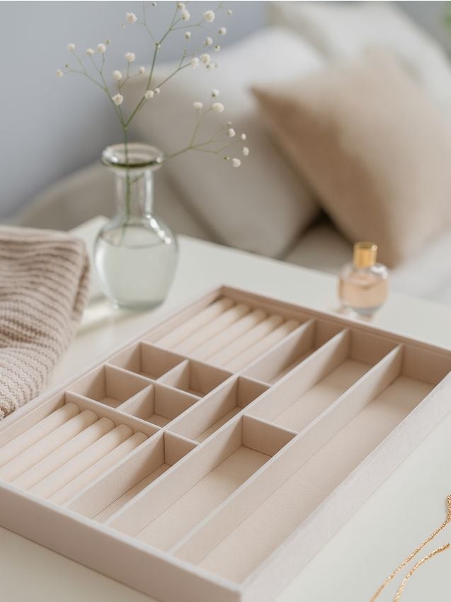 Sinsay - Organizér na šperky - pastelová ružová