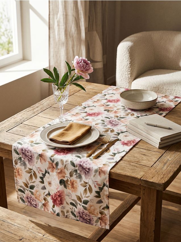 Sinsay - Traversă de masă cu motiv floral - multicolor