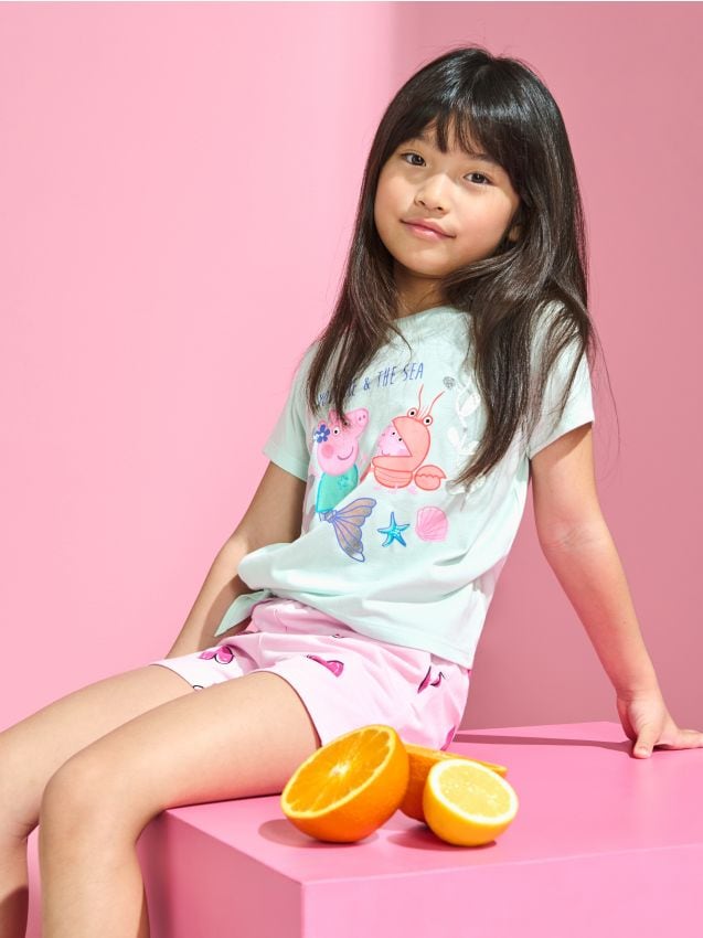 Sinsay - Tričko Peppa Pig - vodová