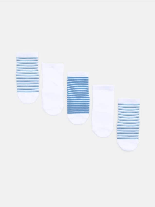 Sinsay - Șosete din Bumbac cu Dungi, Set de 5 - multicolor