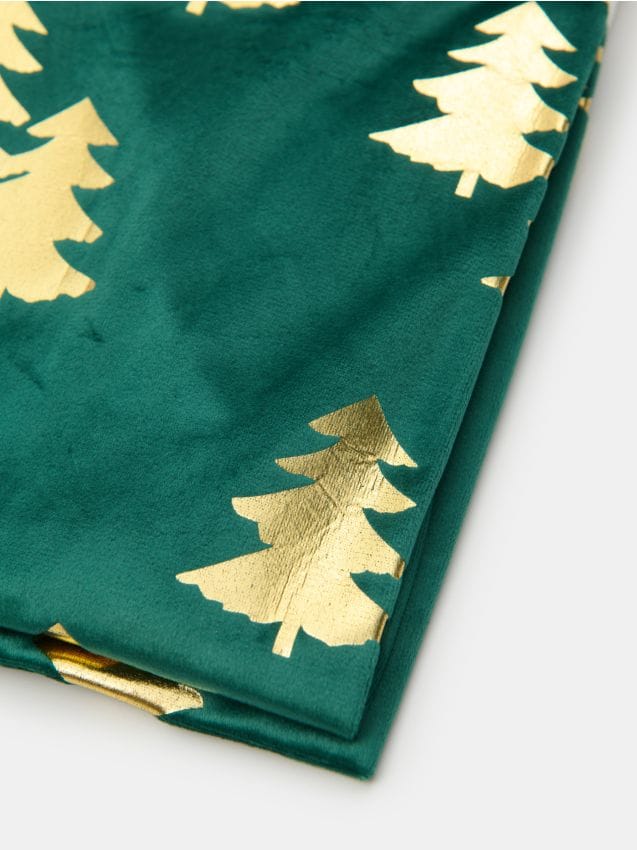 Sinsay - Bežník na stôl s vianočným motívom stromčekov - svetlozelená