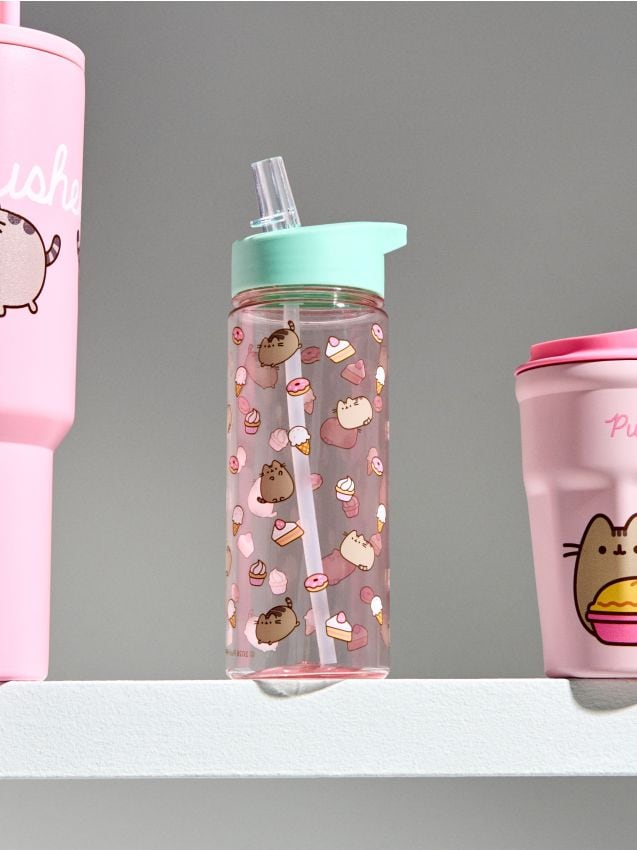 Sinsay - Sticlă de apă cu mâner și pai Pusheen the Cat - multicolor