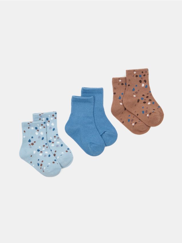 Sinsay - Set 3 perechi șosete cu bumbac - multicolor