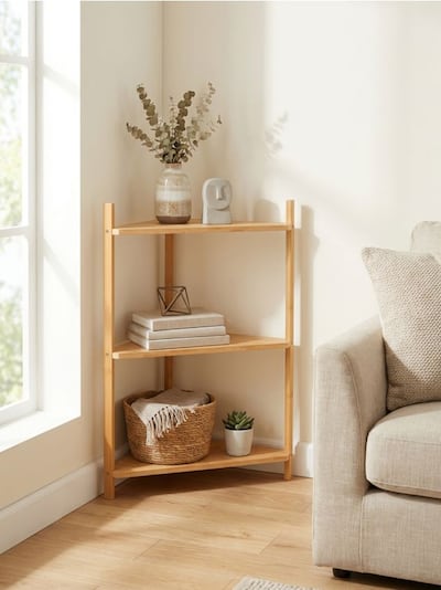 Narożna półka trzypoziomowa