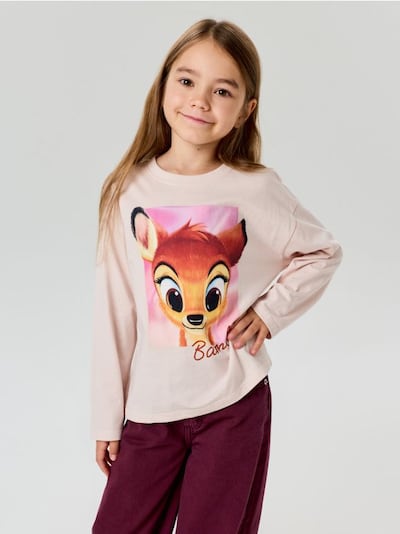 Pamucna majica sa dugim rukavima Bambi
