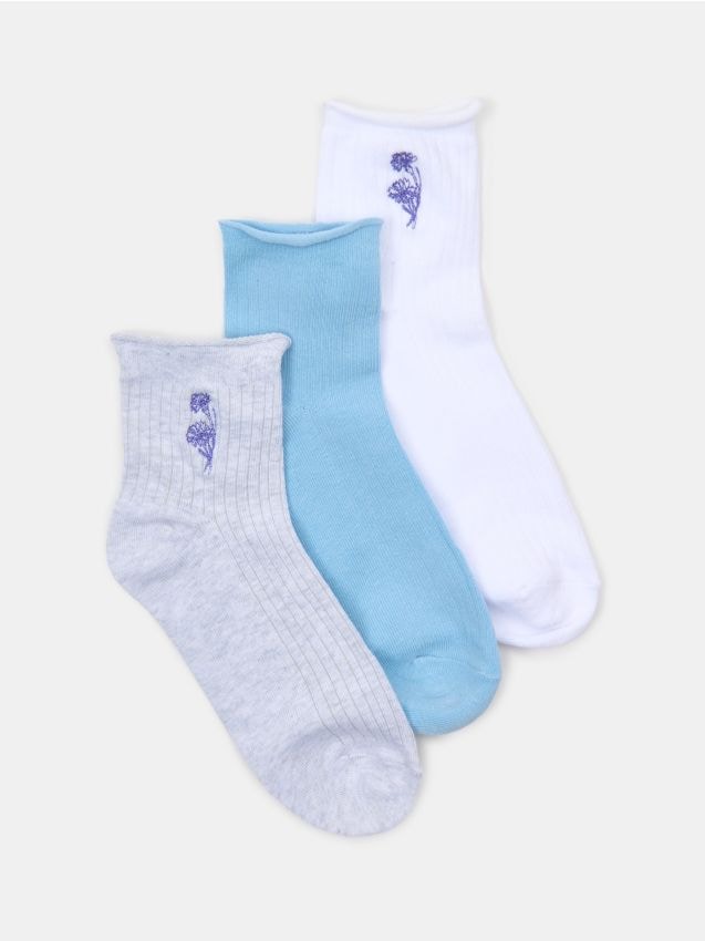 Sinsay - Ponožky 3 pack - viacfarebná