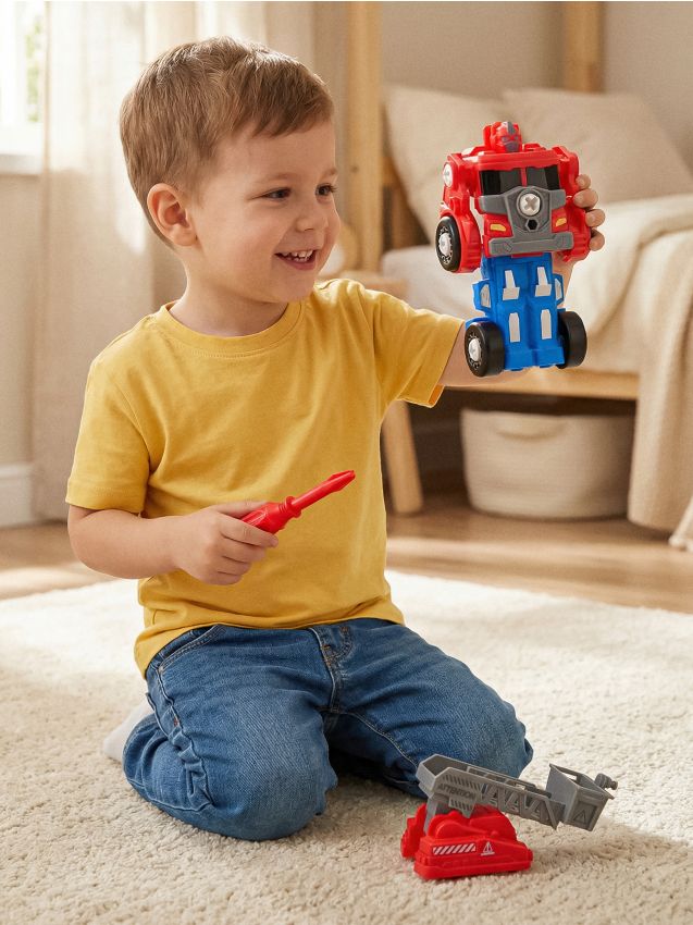 Sinsay - Jucărie – Robot transformabil de asamblat - roz