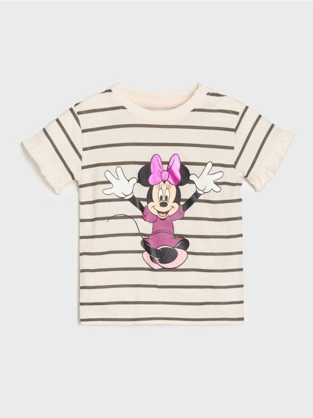 Sinsay - Svītrains T-krekls Minnie Mouse
