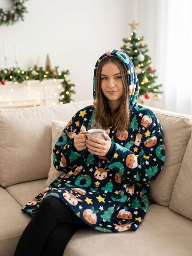 Sinsay - Vianočné snoodie - modrá