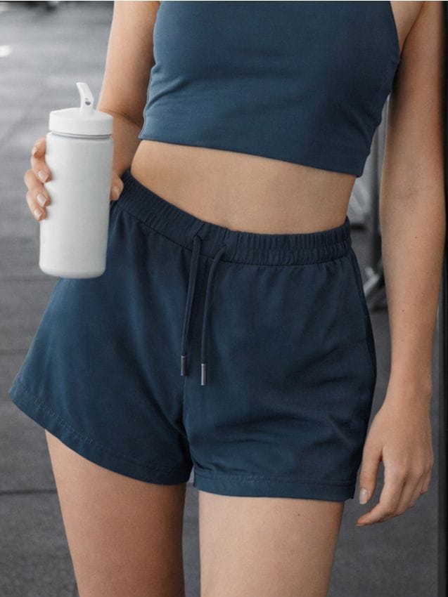 Sinsay - Pantaloni scurți sport - bleumarin