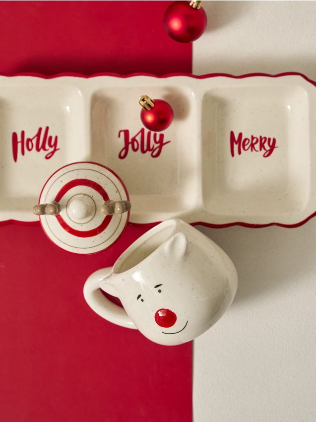 Sinsay - Keramický hrnček s viečkom v tvare soba - viacfarebná