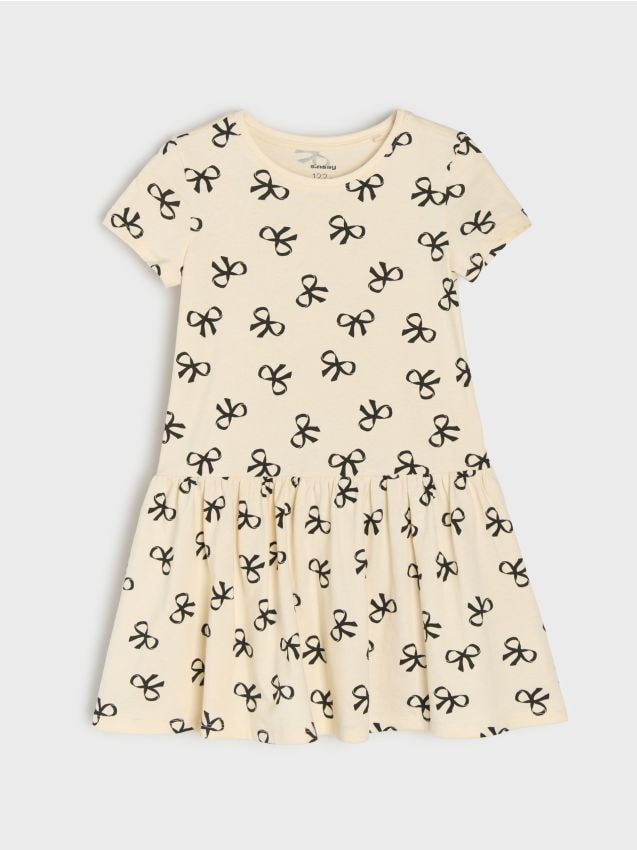 Sinsay - Rochie sport din bumbac - galben-deschis