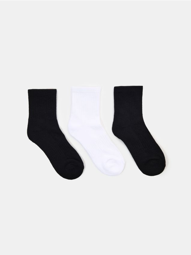 Sinsay - Set 3 perechi șosete cu bumbac - multicolor