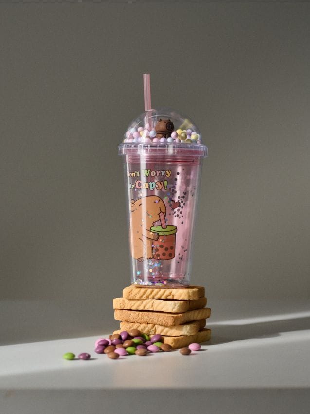 Sinsay - Pohár so slamkou - viacfarebná