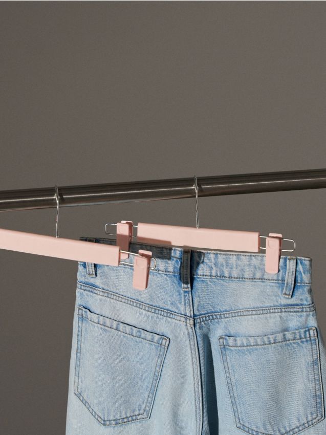 Sinsay - Set de umerașe pentru pantaloni 2 pack - roz-pastel